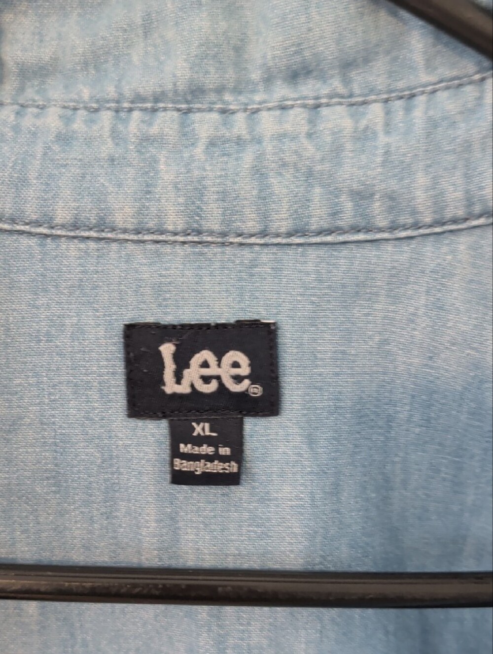 Lee Light Blue Denim Button-Up Shirt - Picture 2 of 4